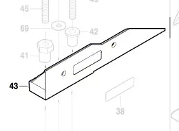 Règle pour coupe d\'onglet réf. 1 609 B04 242 BOSCH